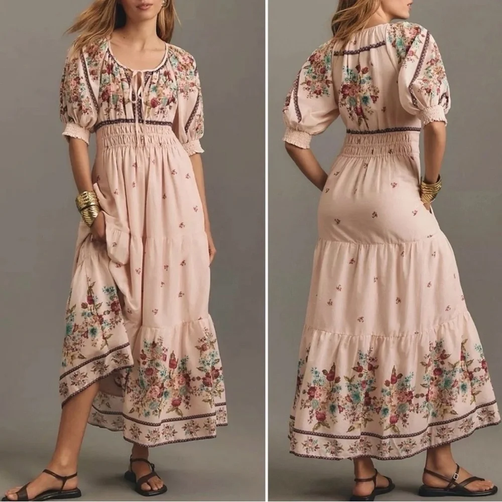 Anthropologie Somerset Maxi Dress-100% Viscose - Picture 1 of 8